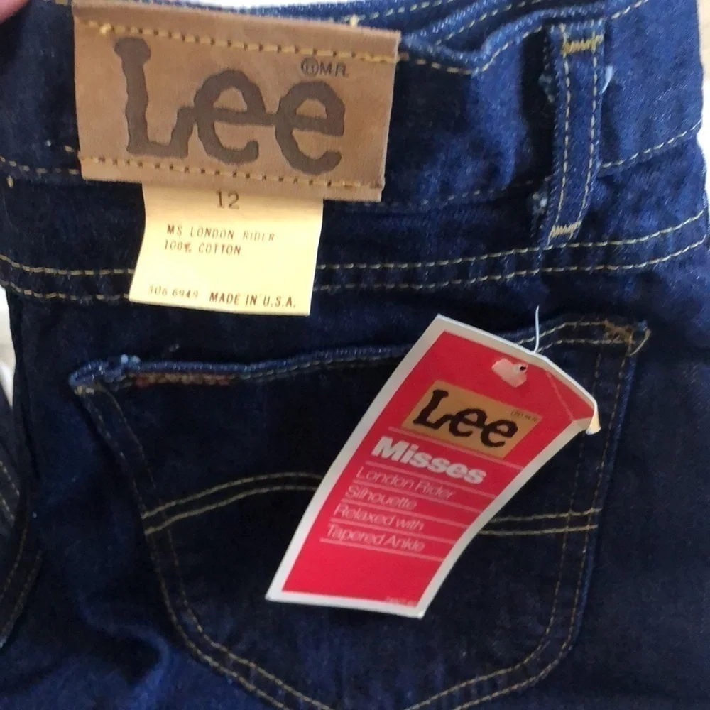 Vintage Lee hi- waisted jeans size 12 made in USA - Picture 2 of 11
